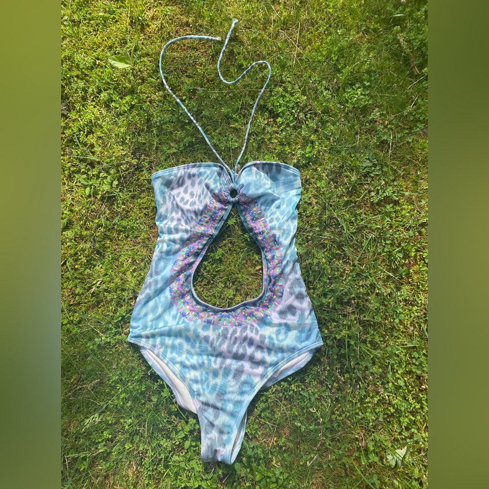 Victoria's Secret Monokini vintage cheetah swim suit M